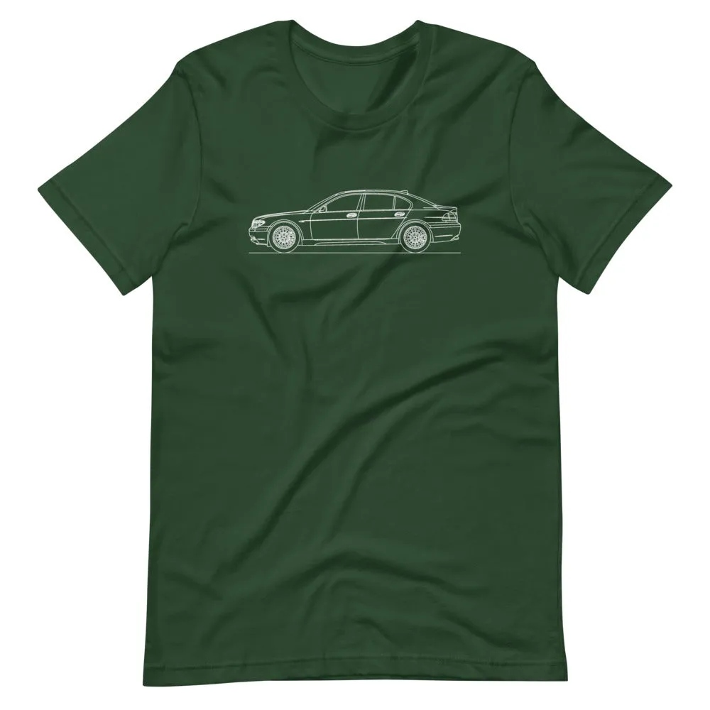 BMW E65 760i silhouette T-shirt