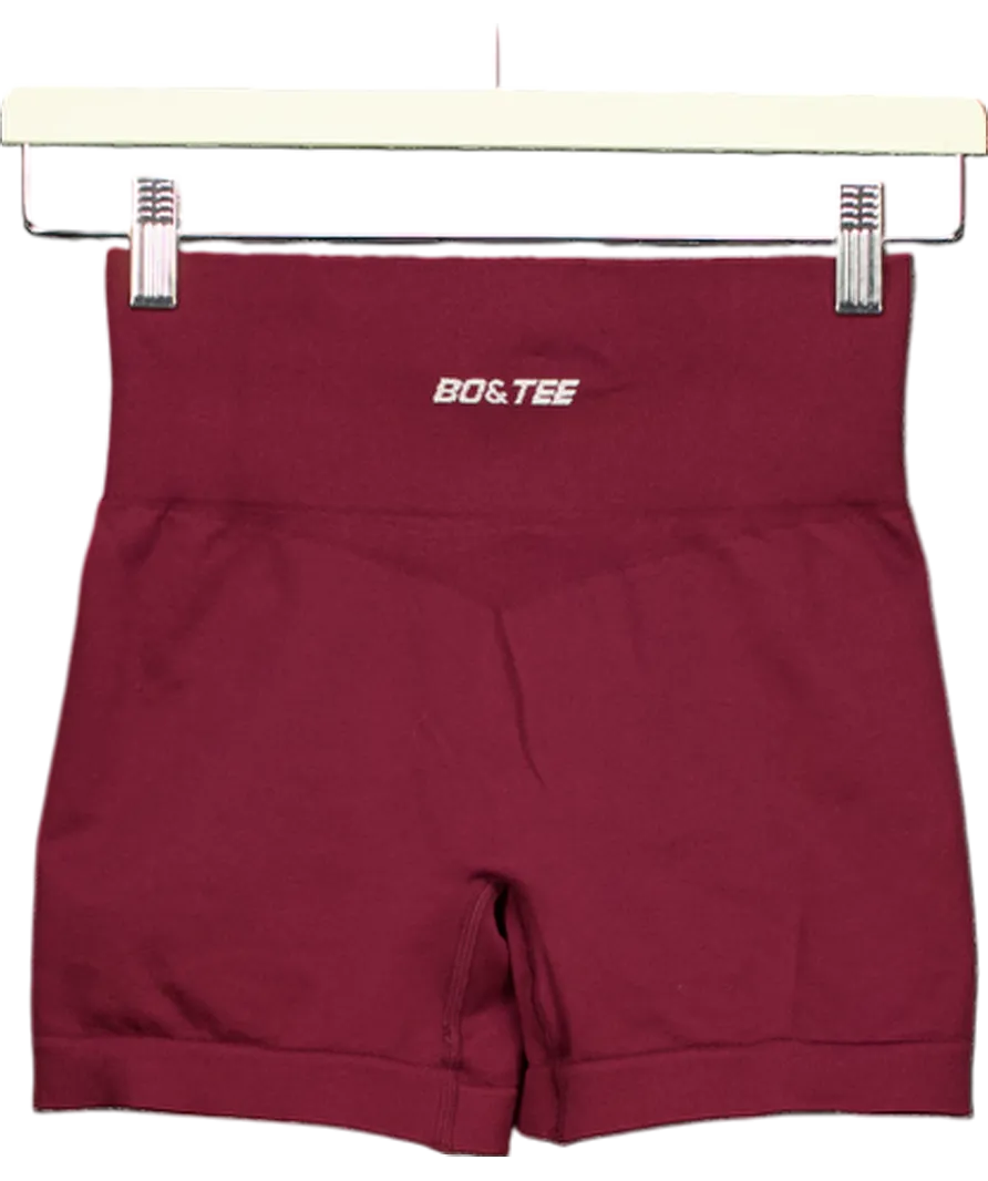 Bo Tee Red Endurance Super Sculpt Seamless Shorts UK S