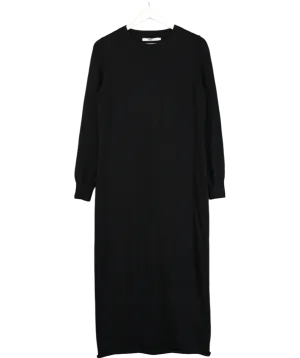 BOA Black Knit Maxi Dress UK S