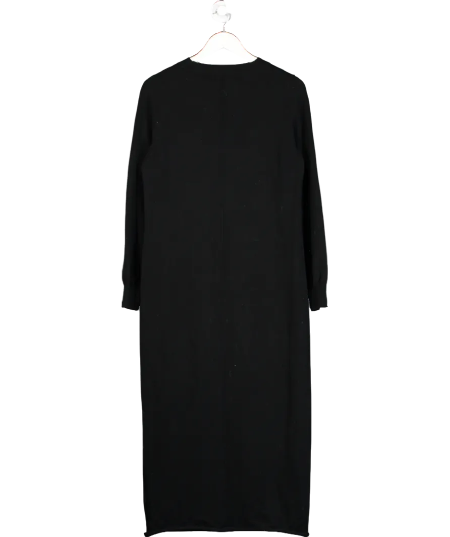 BOA Black Knit Maxi Dress UK S