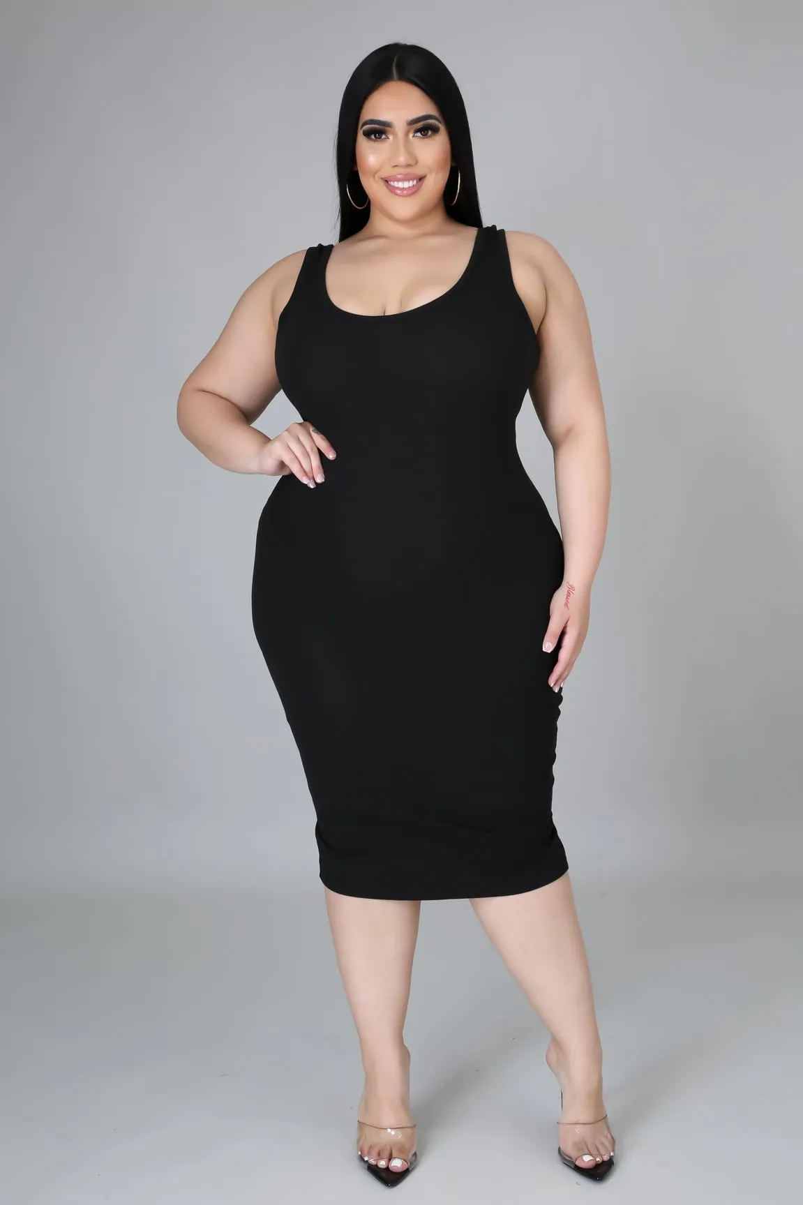 BONITA MIDI DRESS | PLUS