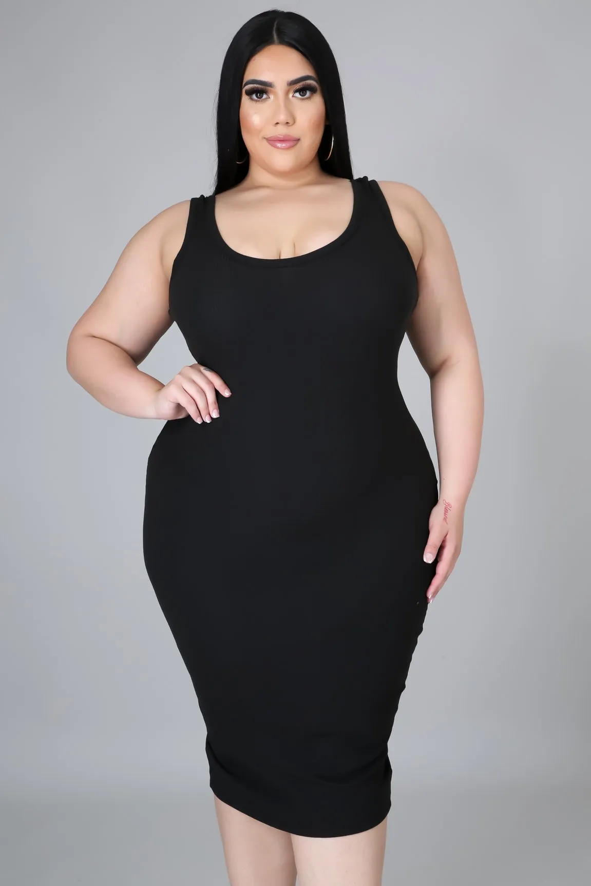 BONITA MIDI DRESS | PLUS