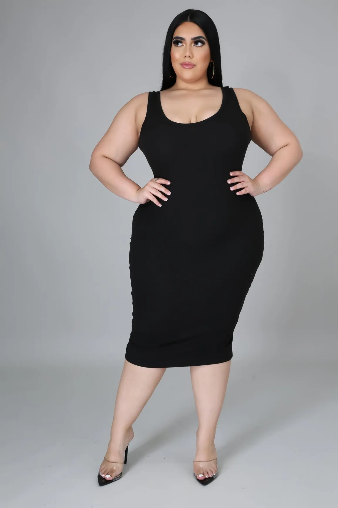 BONITA MIDI DRESS | PLUS
