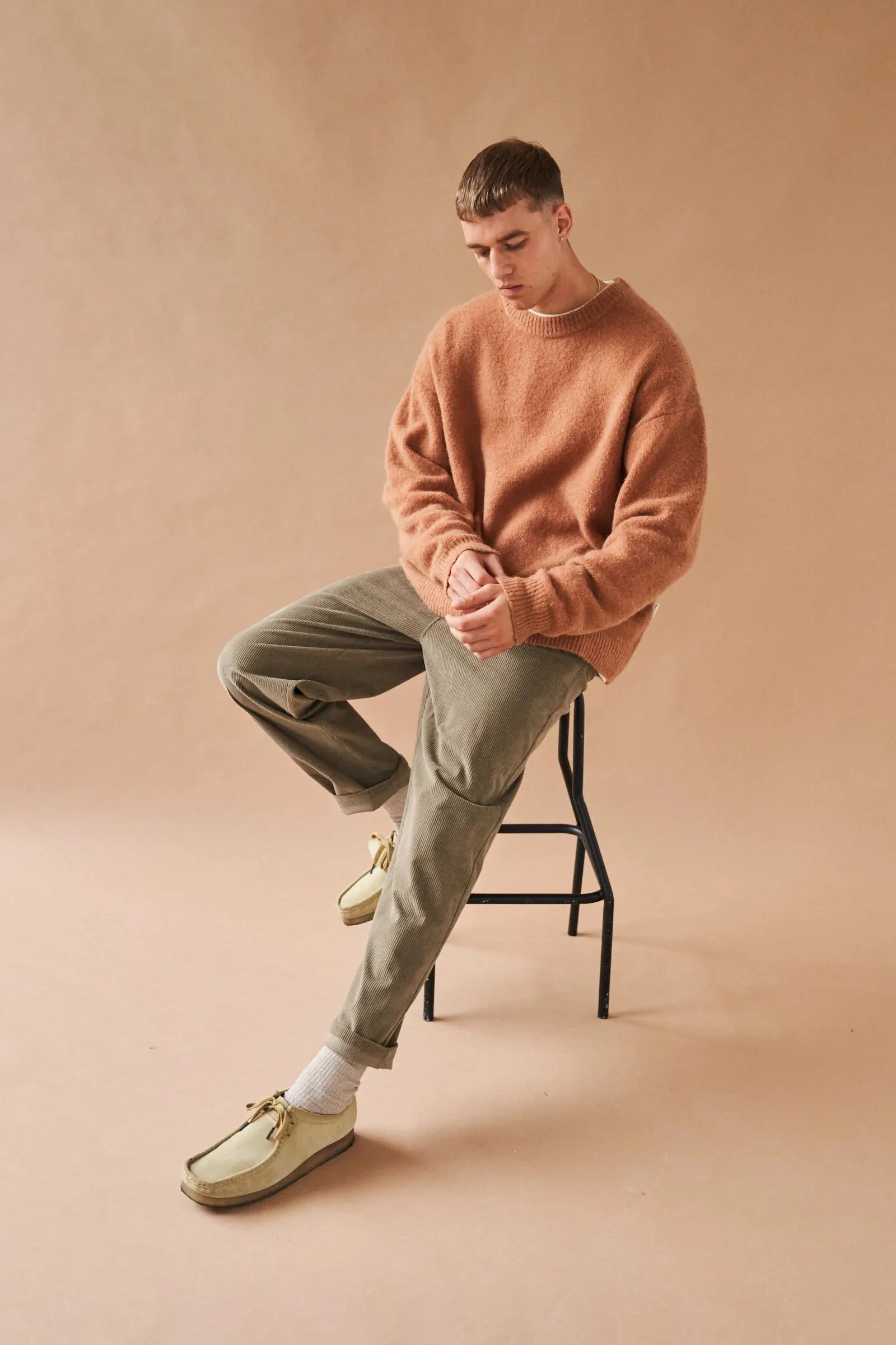 bound Baxter Mohair Blend Sweater - Rust