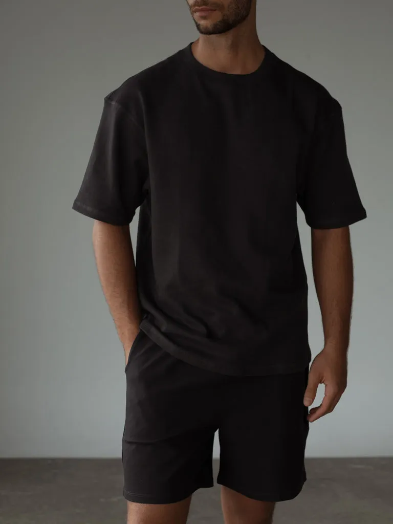 BOXY T-SHIRT RENEW - BLACK