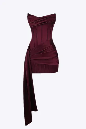 Brooklyn - Satin Sleeveless Elegance Women's Mini Dress