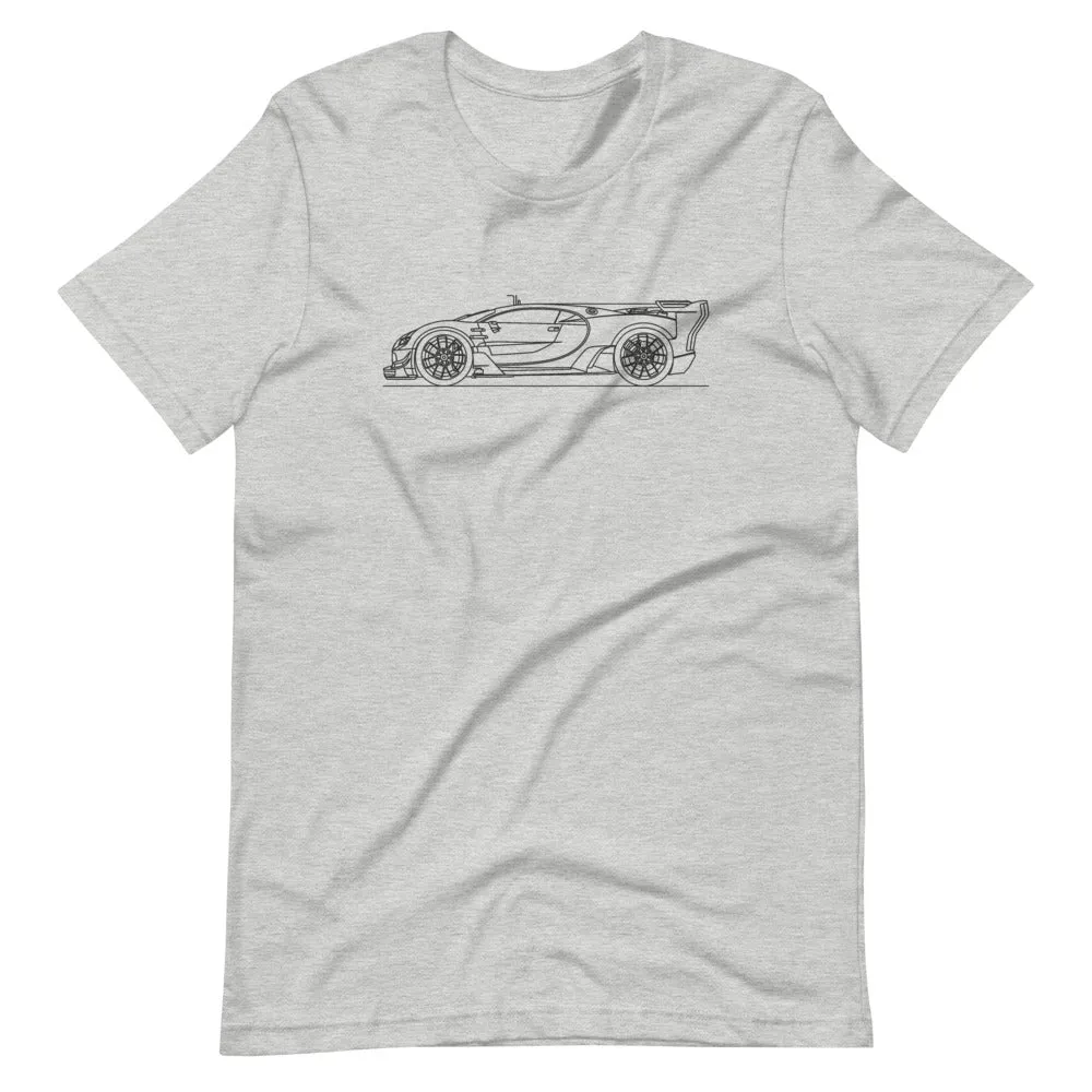 Bugatti Chiron Vision GT silhouette T-shirt