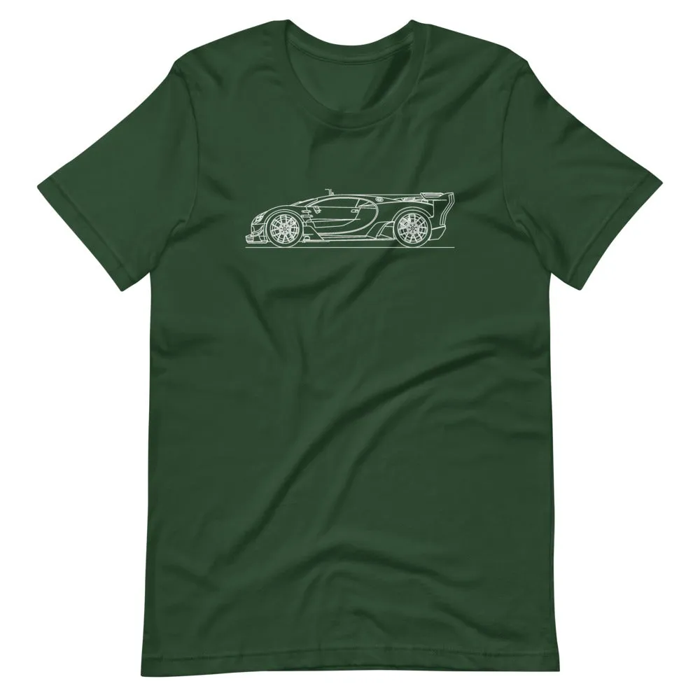 Bugatti Chiron Vision GT silhouette T-shirt