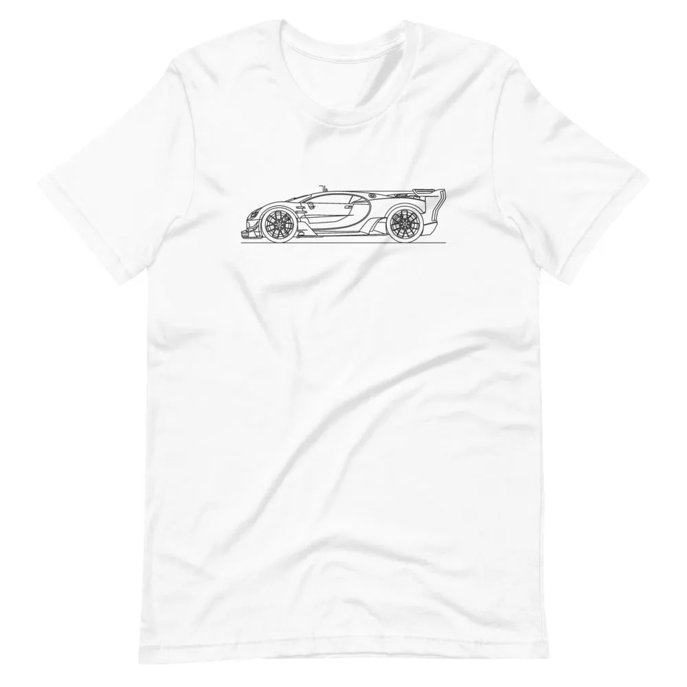Bugatti Chiron Vision GT silhouette T-shirt