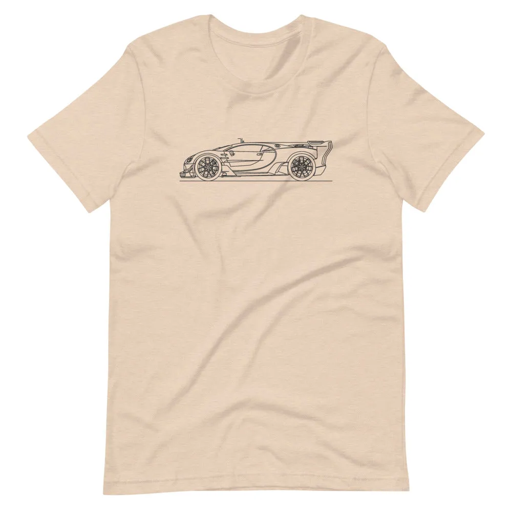 Bugatti Chiron Vision GT silhouette T-shirt