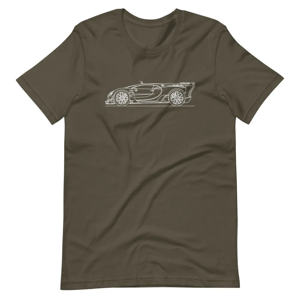 Bugatti Chiron Vision GT silhouette T-shirt