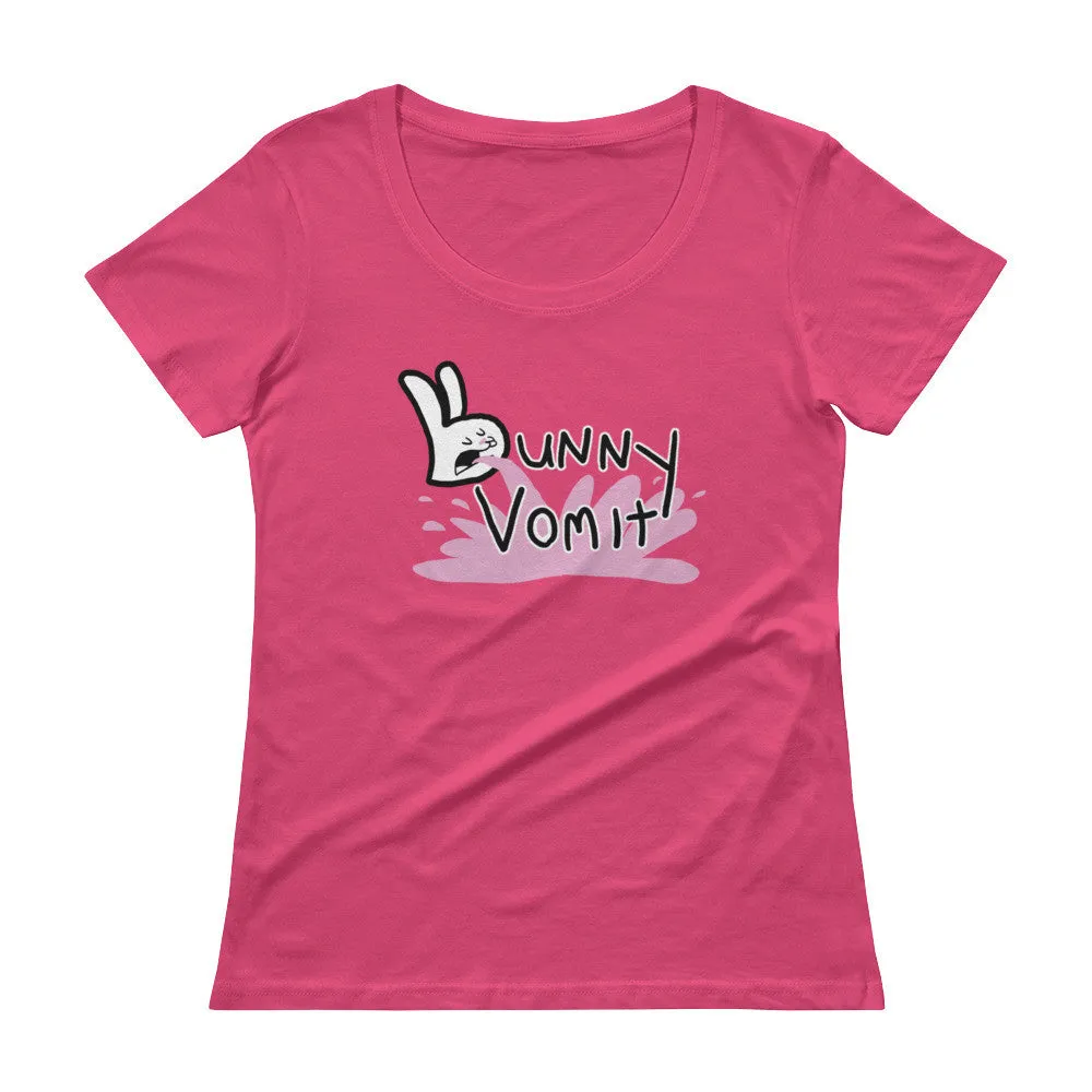 Bunnny Vomit Logo Scoop Neck T-Shirt