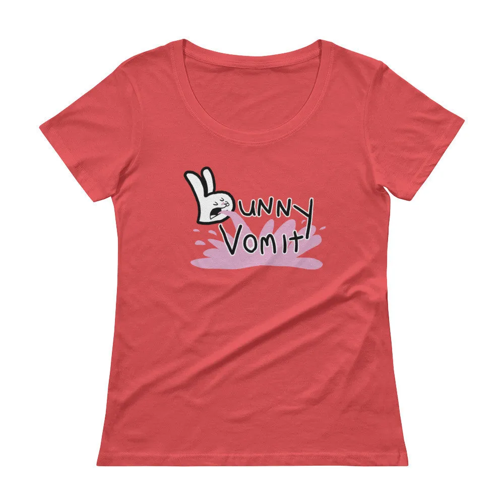 Bunnny Vomit Logo Scoop Neck T-Shirt