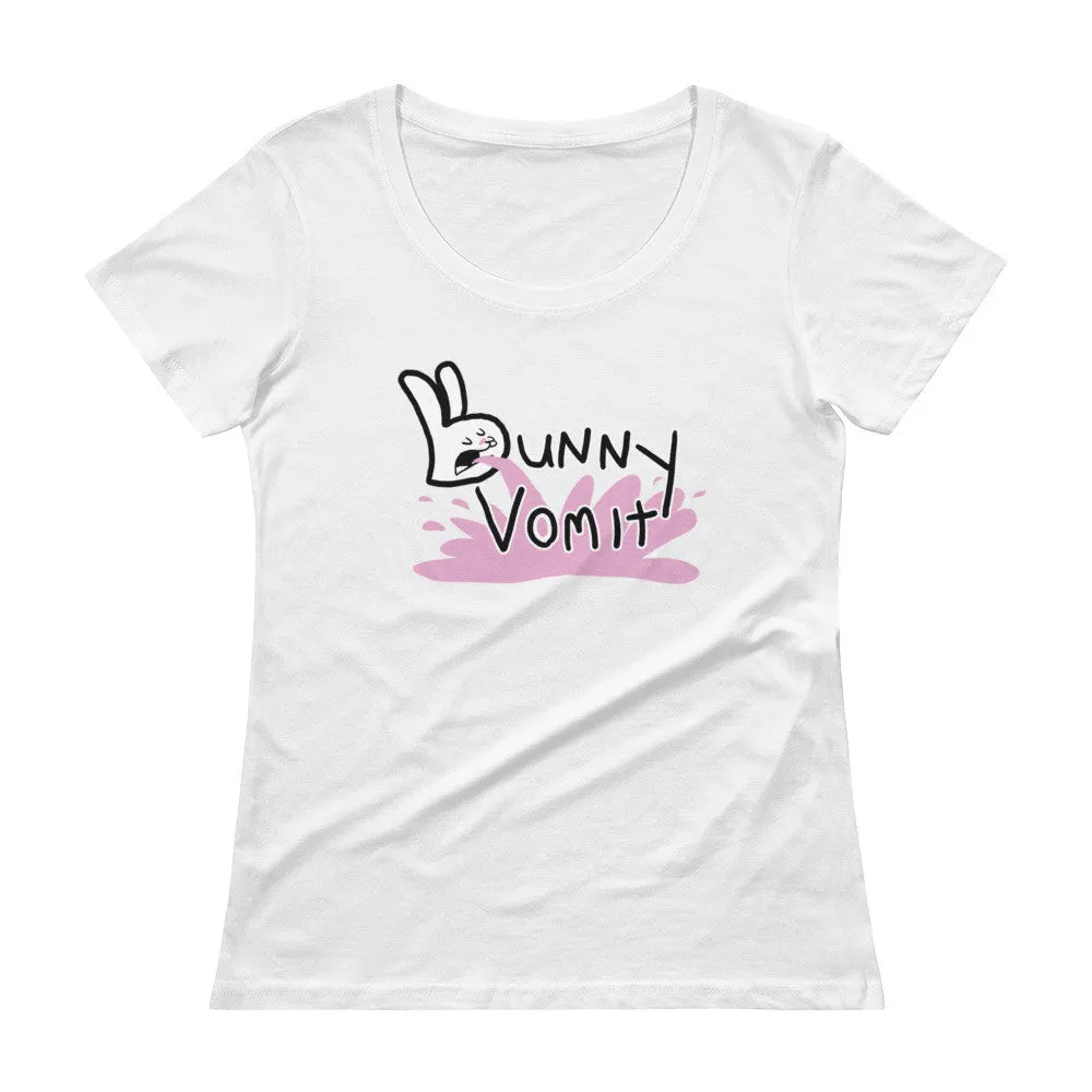 Bunnny Vomit Logo Scoop Neck T-Shirt