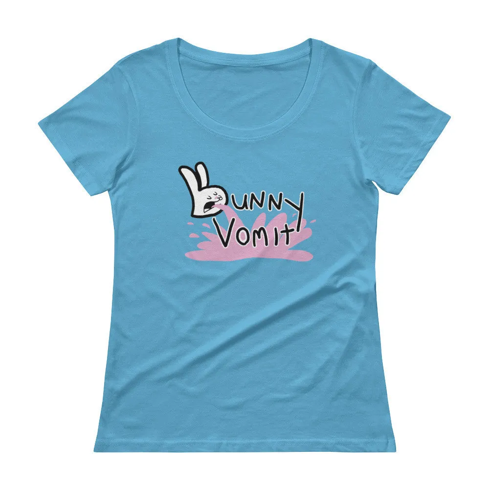 Bunnny Vomit Logo Scoop Neck T-Shirt