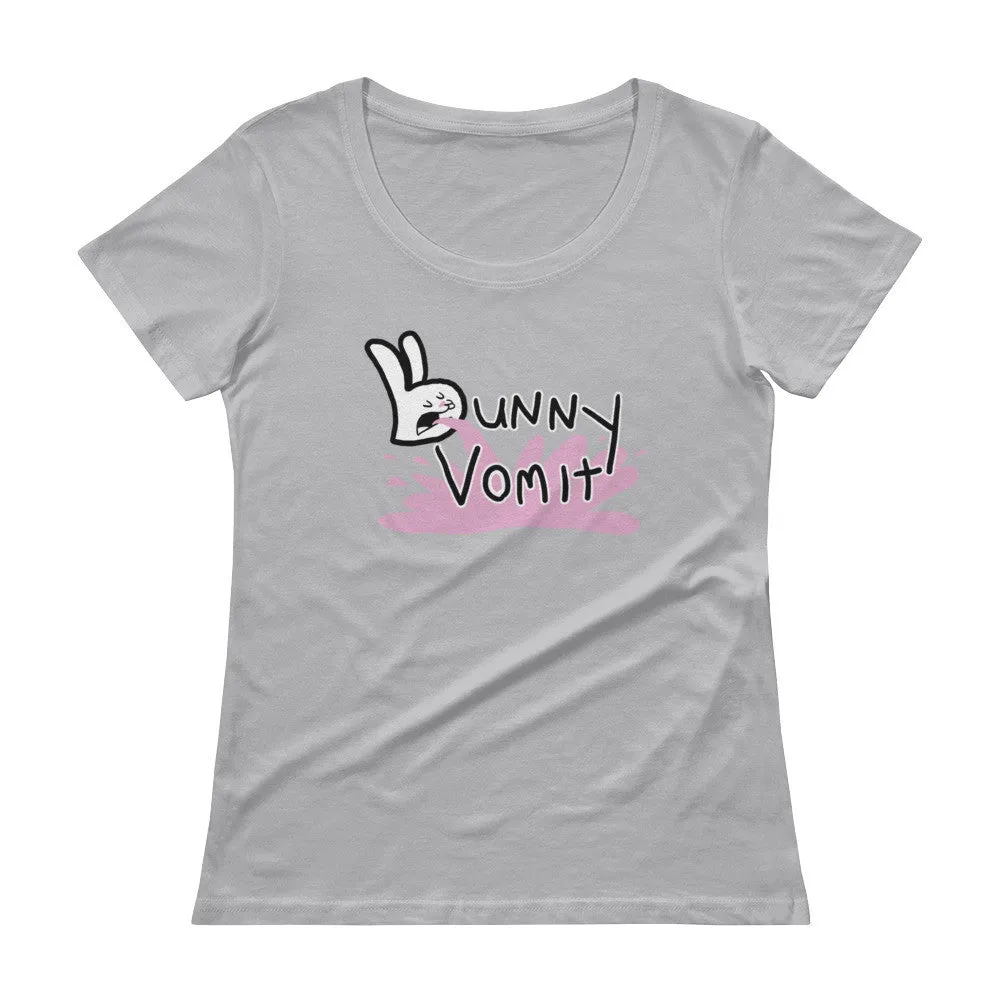 Bunnny Vomit Logo Scoop Neck T-Shirt