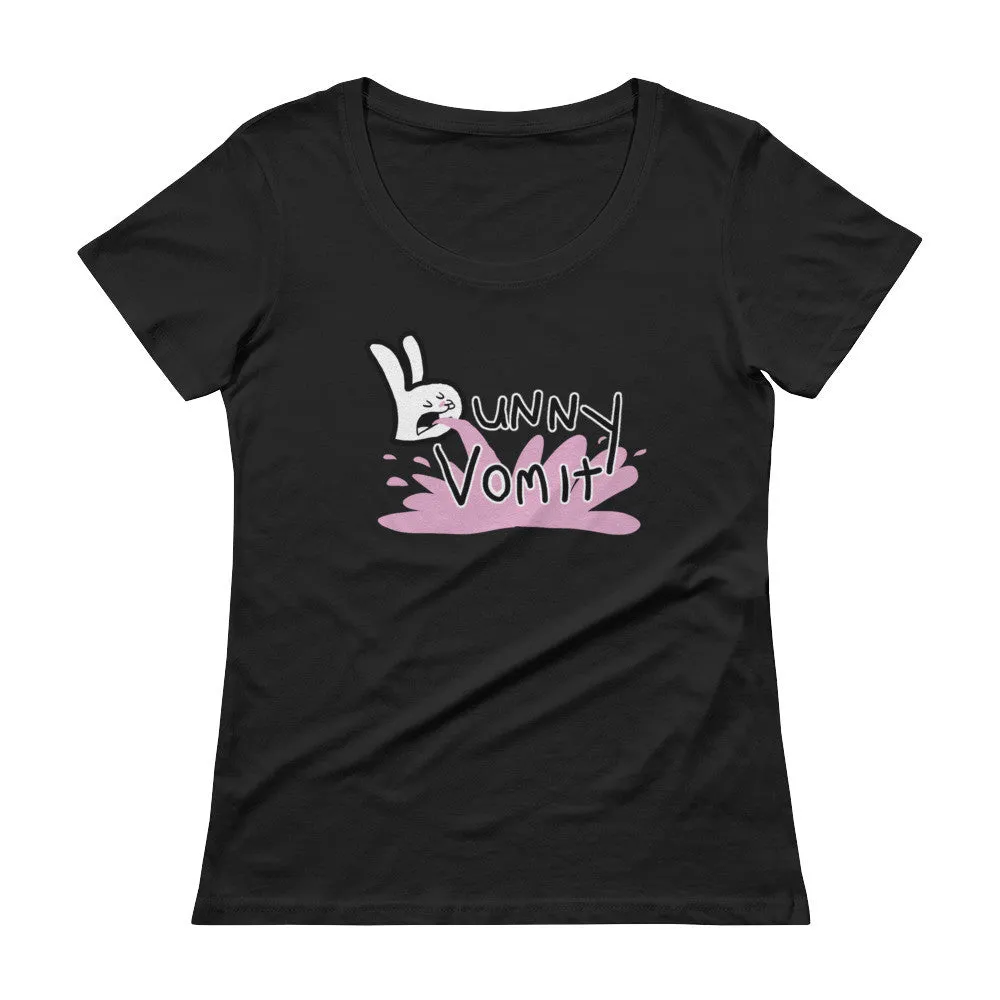 Bunnny Vomit Logo Scoop Neck T-Shirt