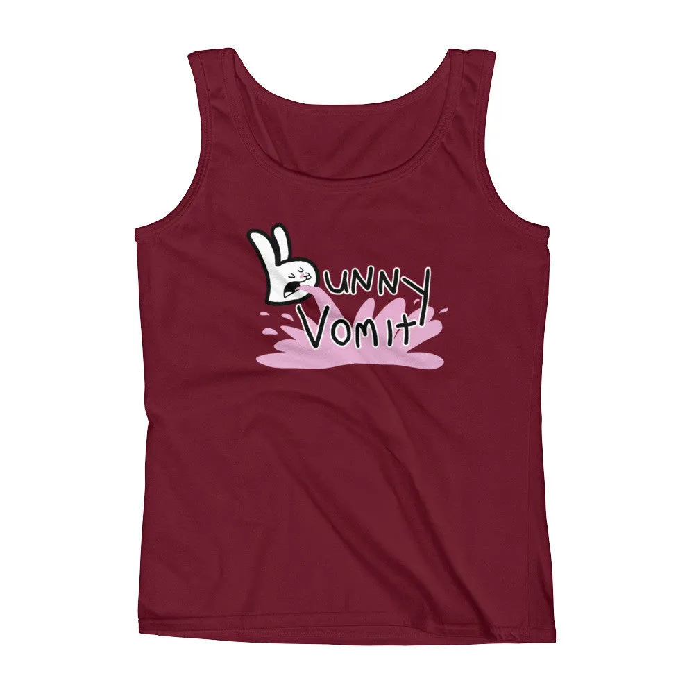 Bunny Vomit Logo Fitted Tank Top