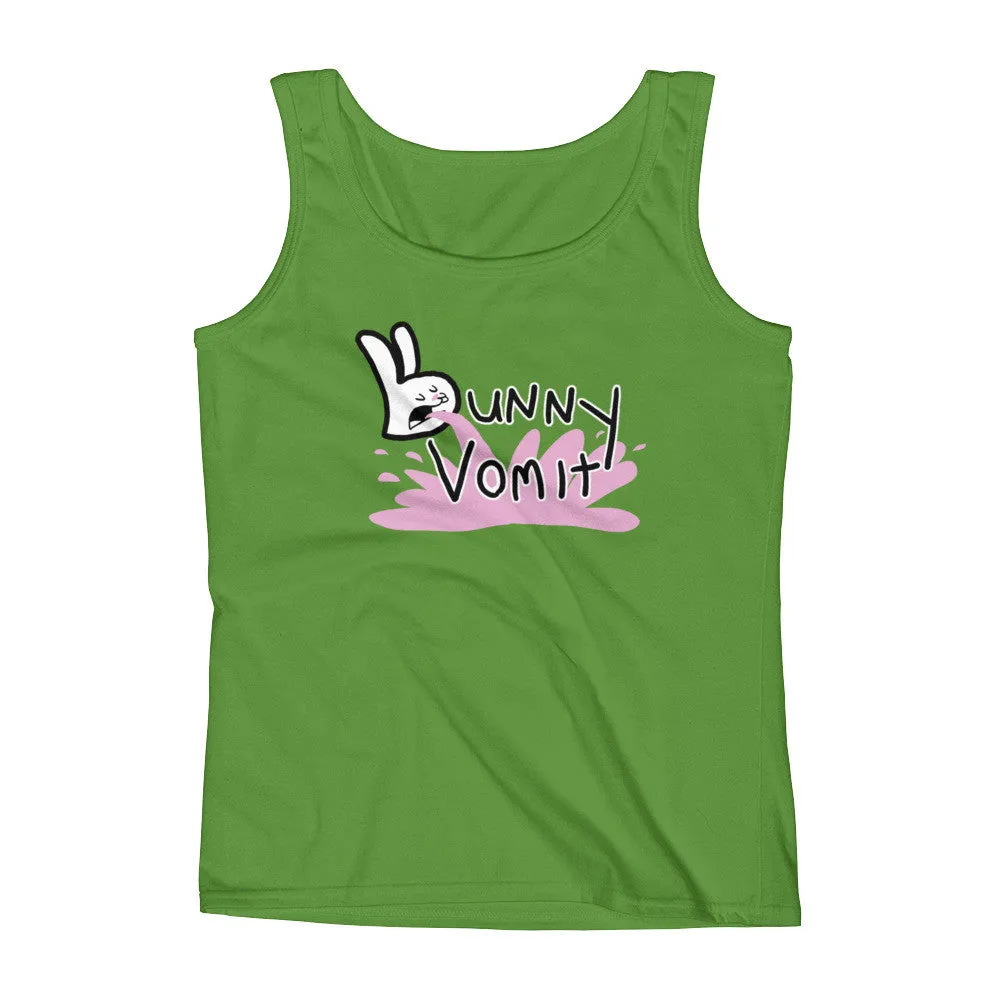 Bunny Vomit Logo Fitted Tank Top