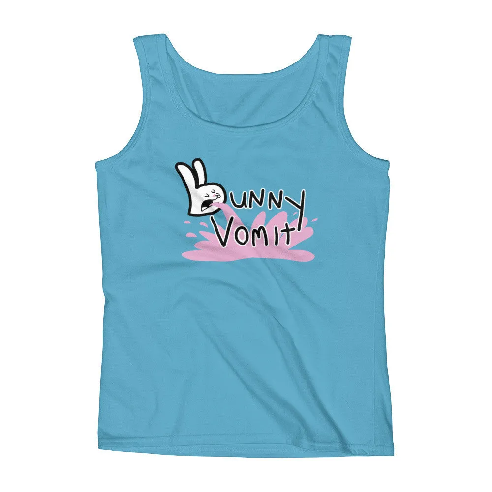 Bunny Vomit Logo Fitted Tank Top