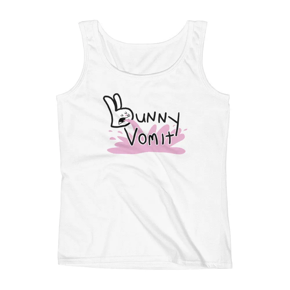 Bunny Vomit Logo Fitted Tank Top
