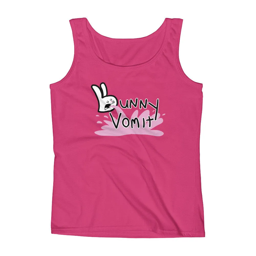 Bunny Vomit Logo Fitted Tank Top