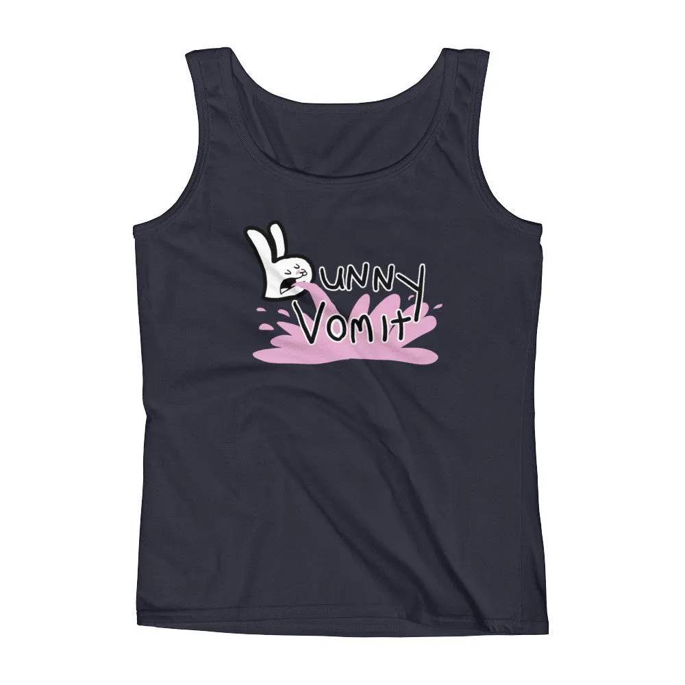 Bunny Vomit Logo Fitted Tank Top