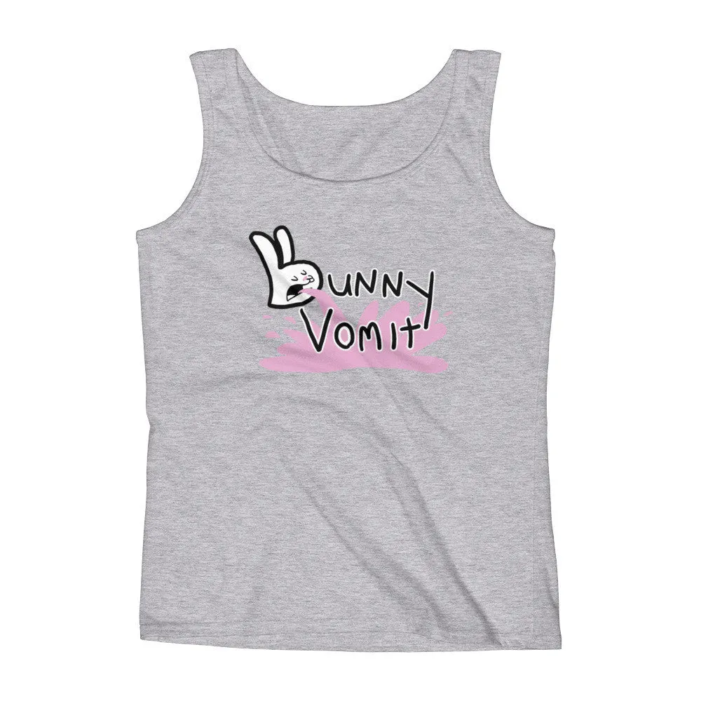 Bunny Vomit Logo Fitted Tank Top