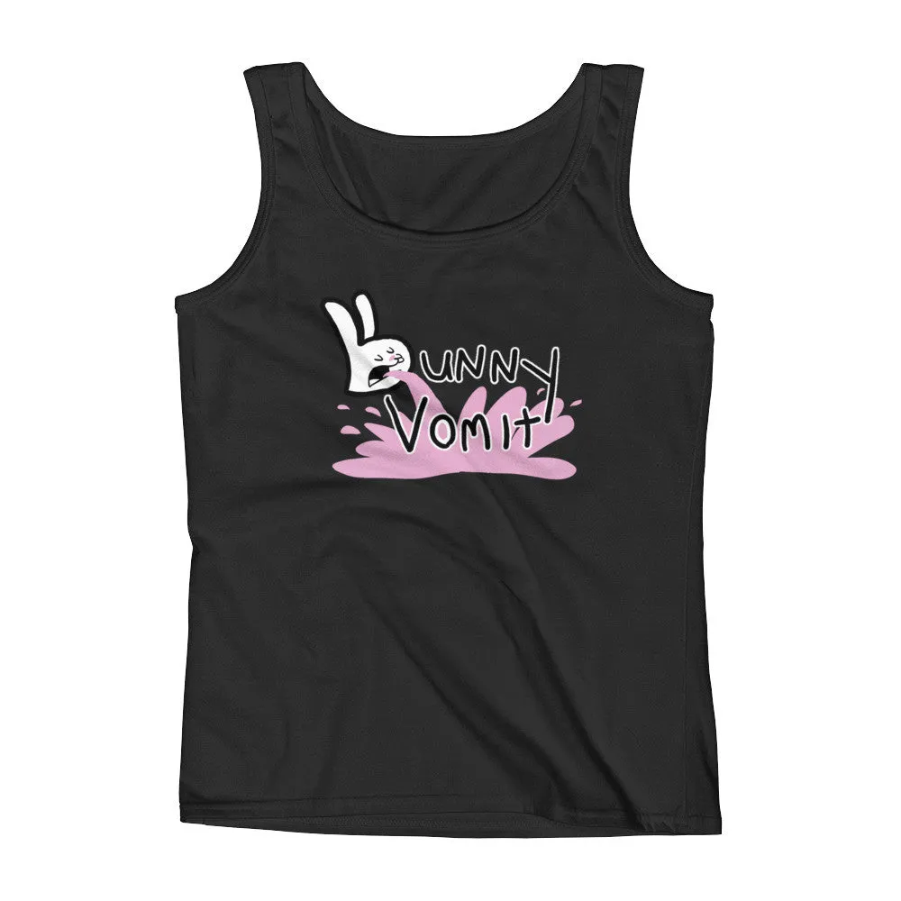 Bunny Vomit Logo Fitted Tank Top