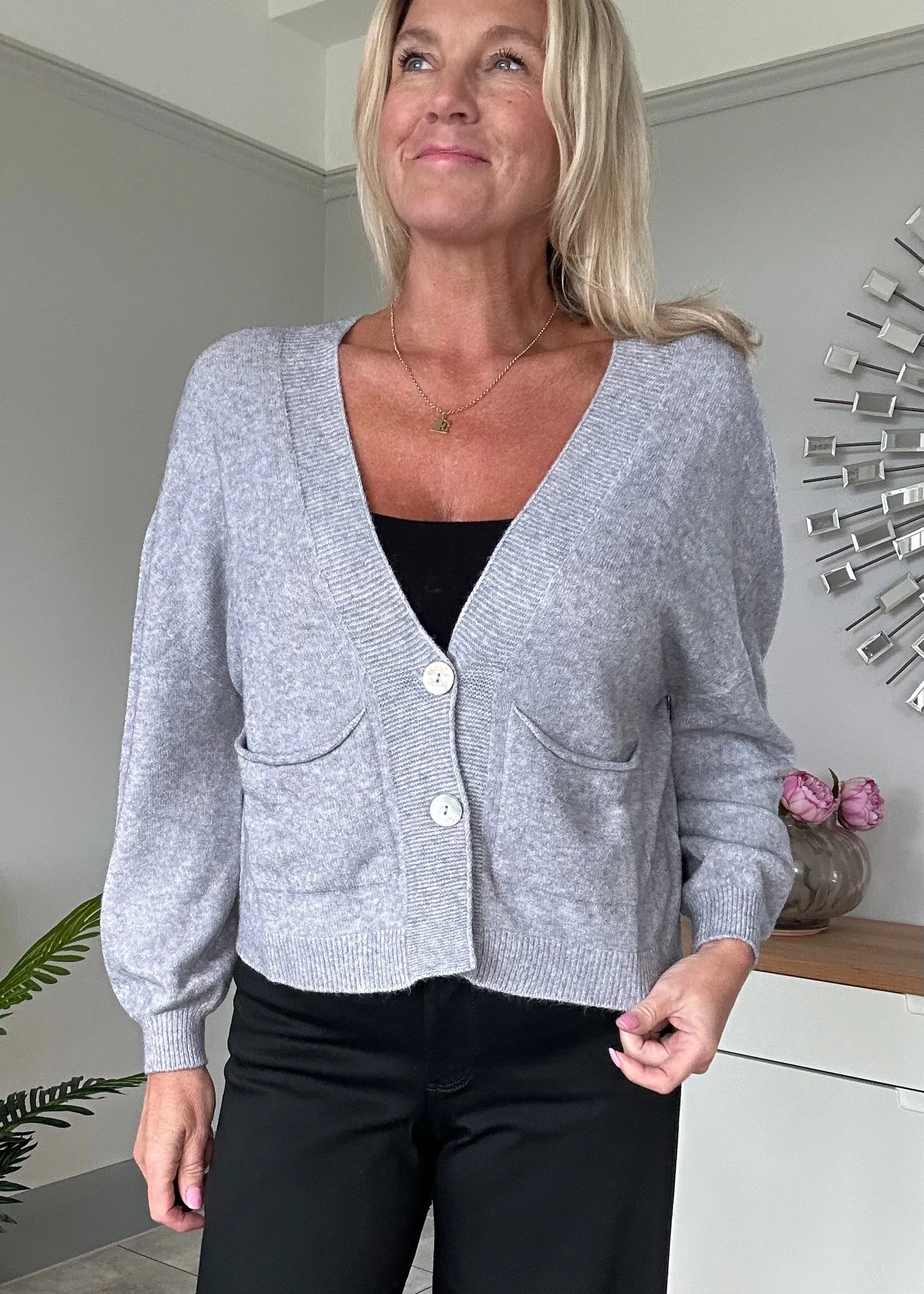 Burgundy 2 Button Cardigan