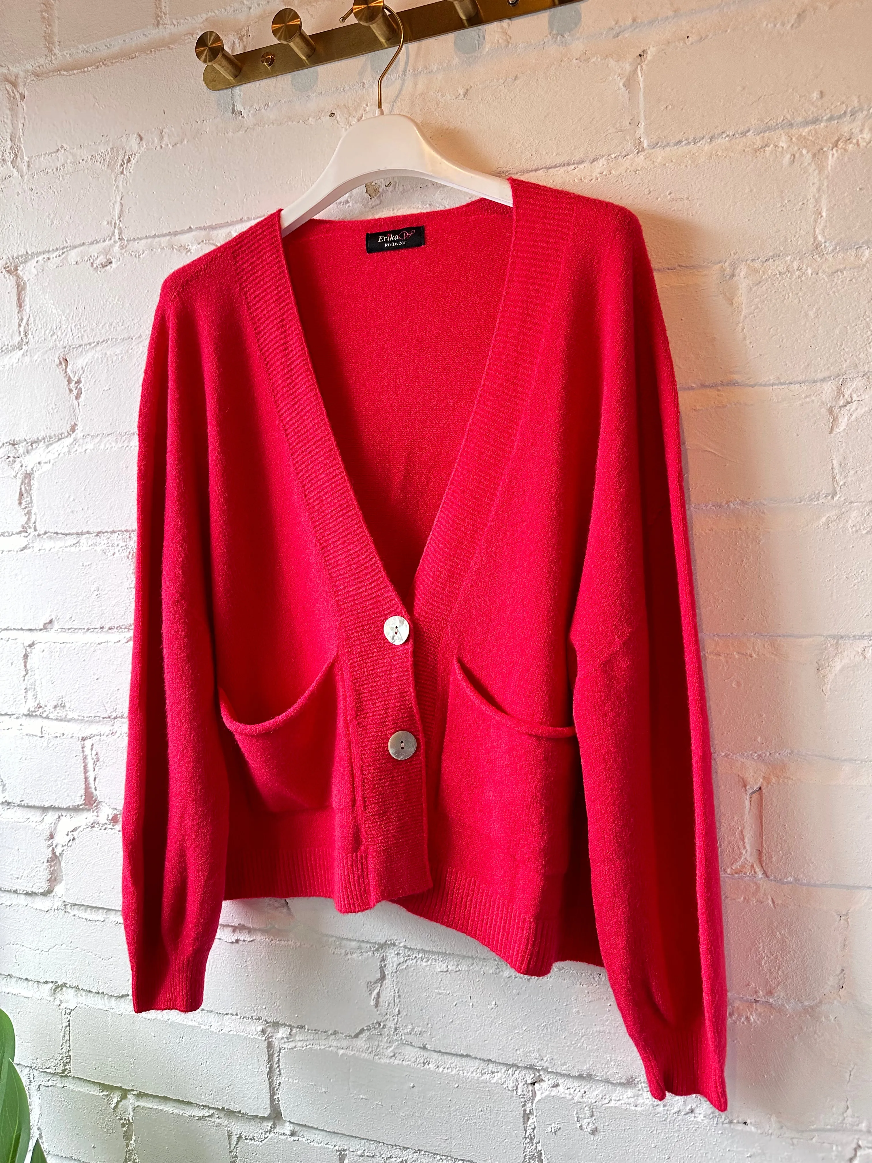 Burgundy 2 Button Cardigan