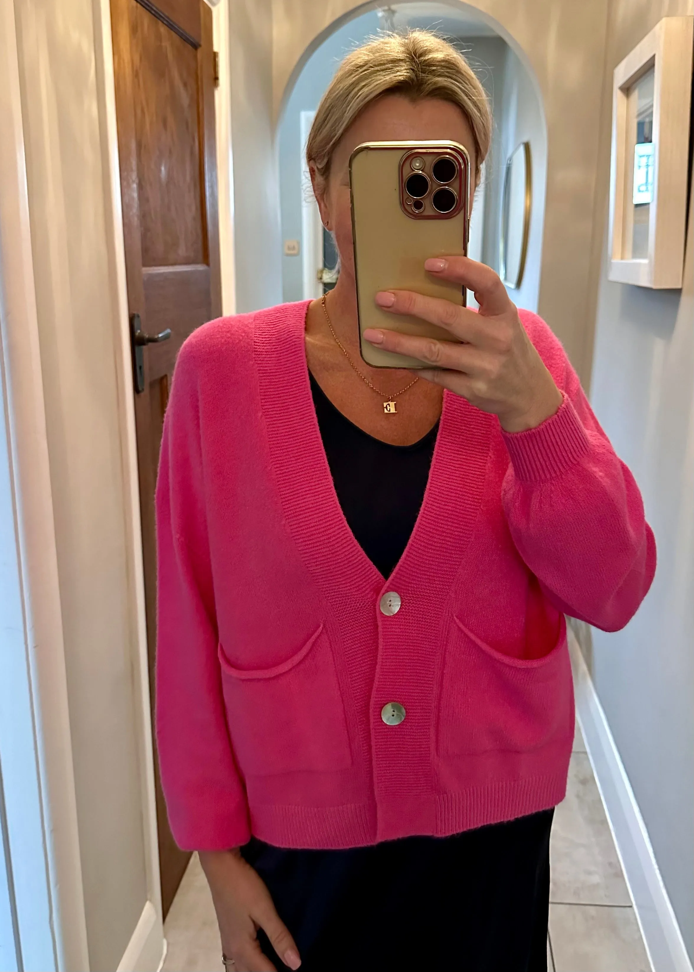 Burgundy 2 Button Cardigan