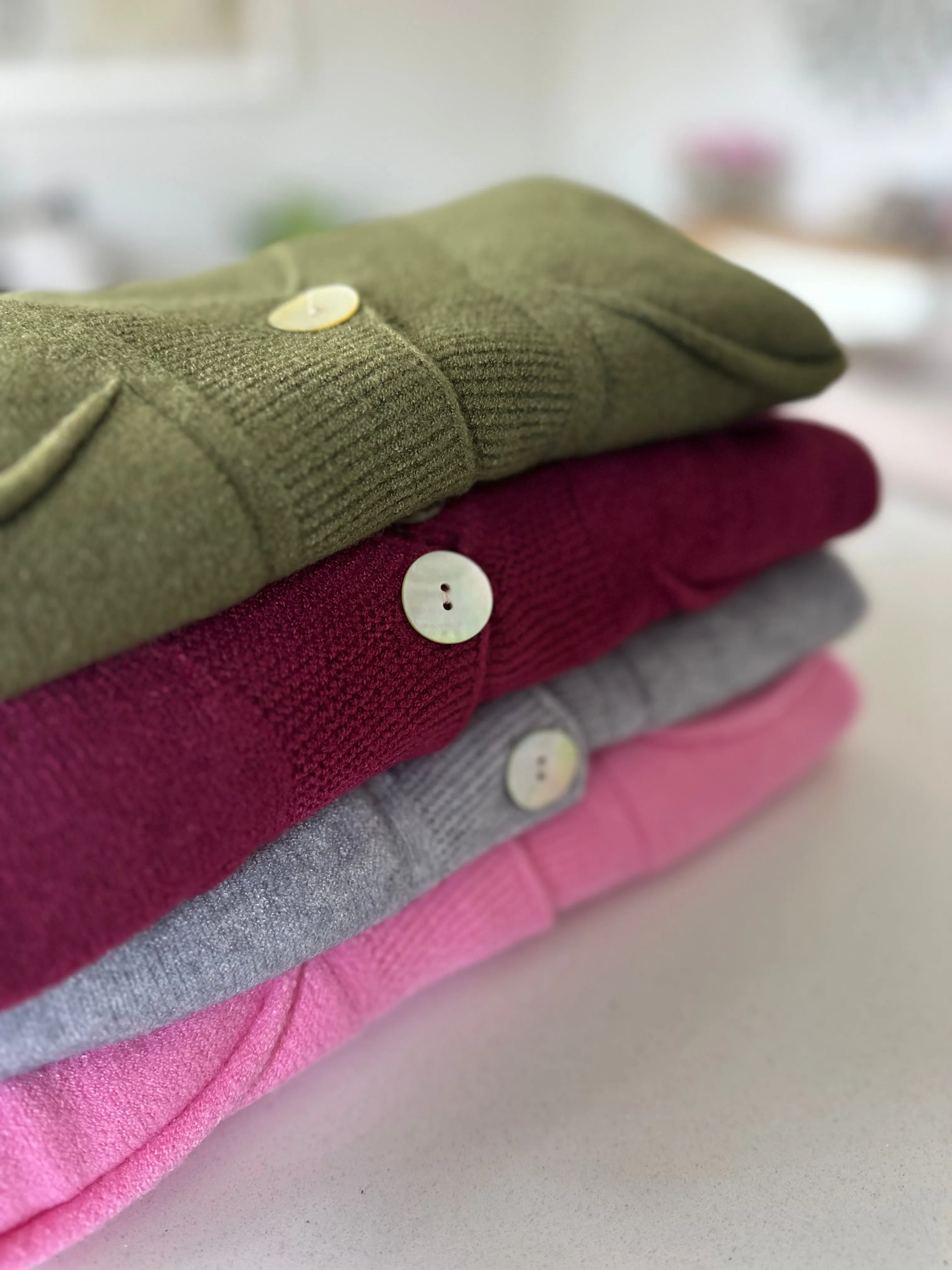 Burgundy 2 Button Cardigan