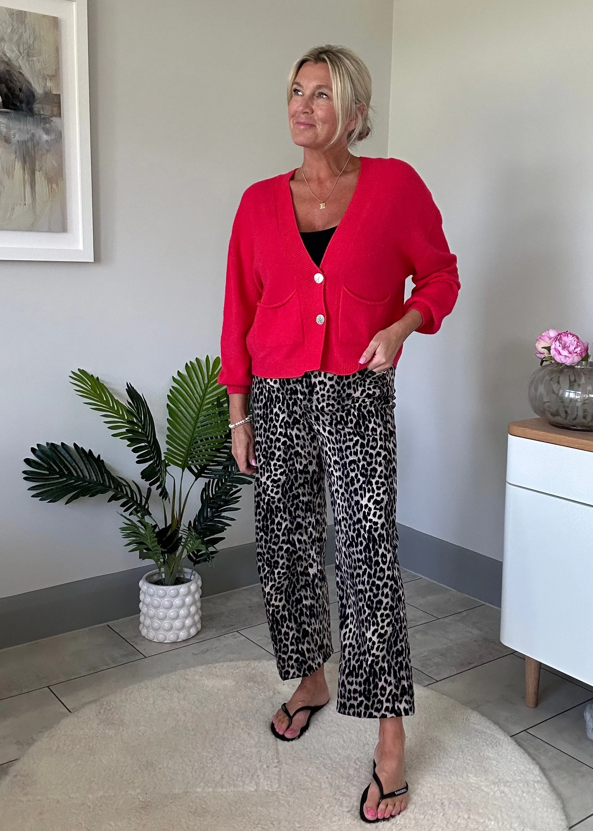 Burgundy 2 Button Cardigan