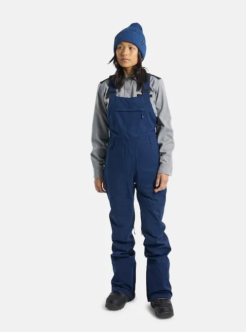 Burton Avalon Womens Bib Pants Dress Blue