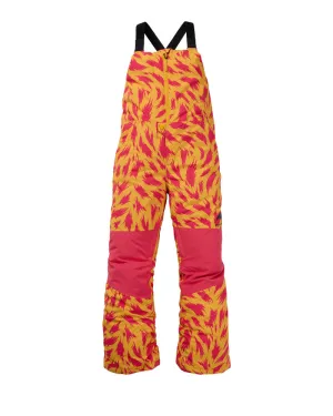 Burton Kids' Skylar 2L Bib Pants Fur Goldenrod 2025