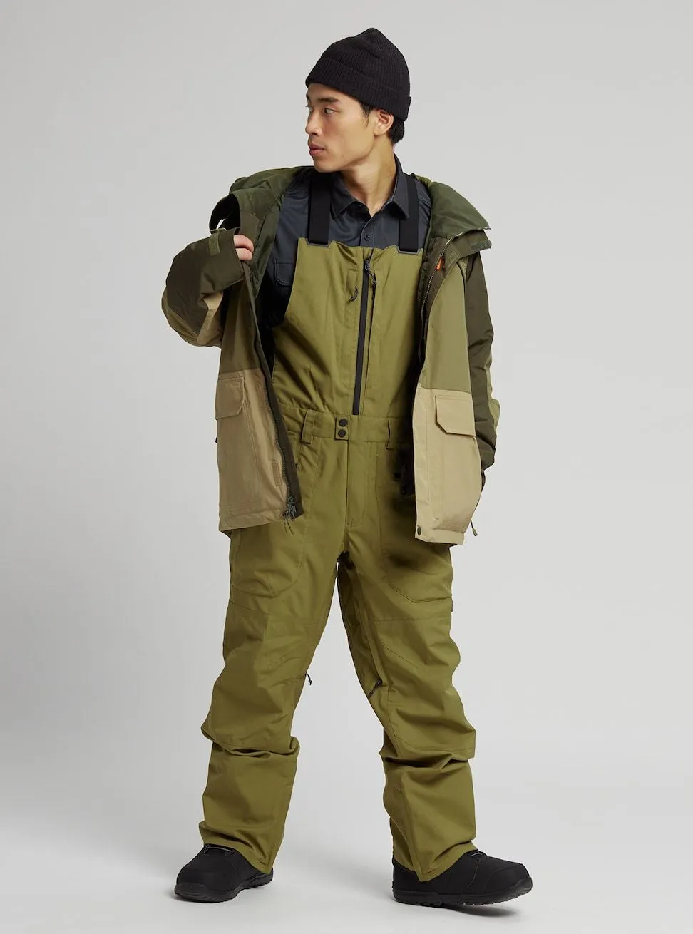 Burton Reserve Mens Bib Pants Martini Olive