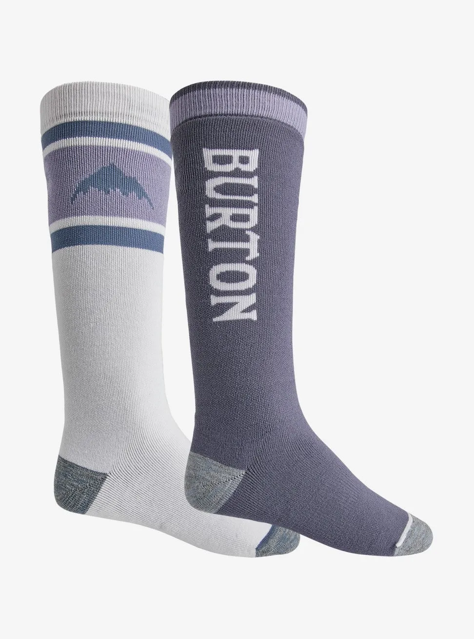Burton Weekend Midweight Two Pack Socks Mens Stout White / Folkstone Grey