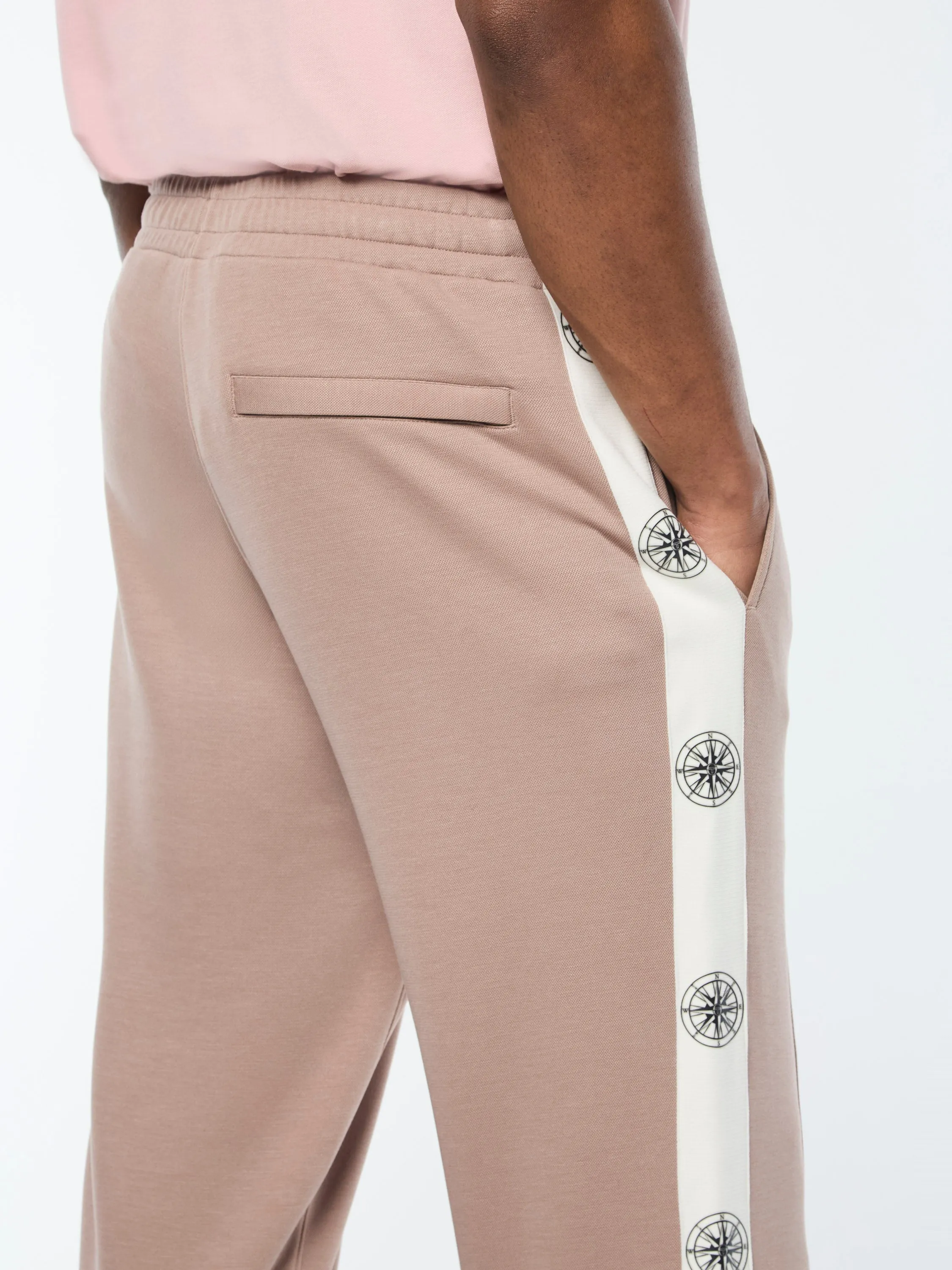 Bussola Track Pant- Taupe Grey