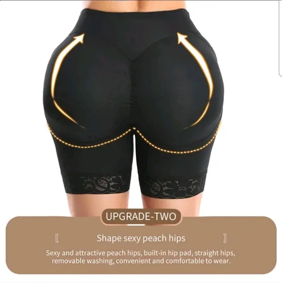 Butt Lifter Padded Lace Shapewear NEW Black