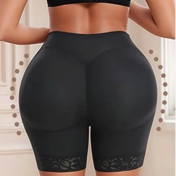 Butt Lifter Padded Lace Shapewear NEW Black