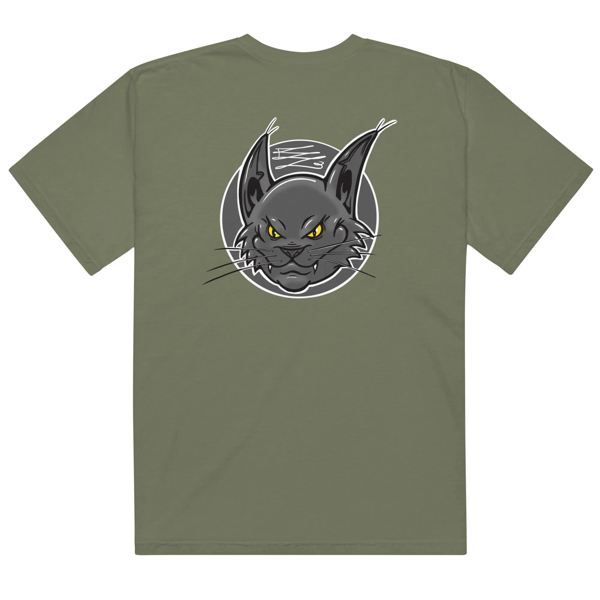 BZ Black Cat Unisex garment-dyed heavyweight t-shirt