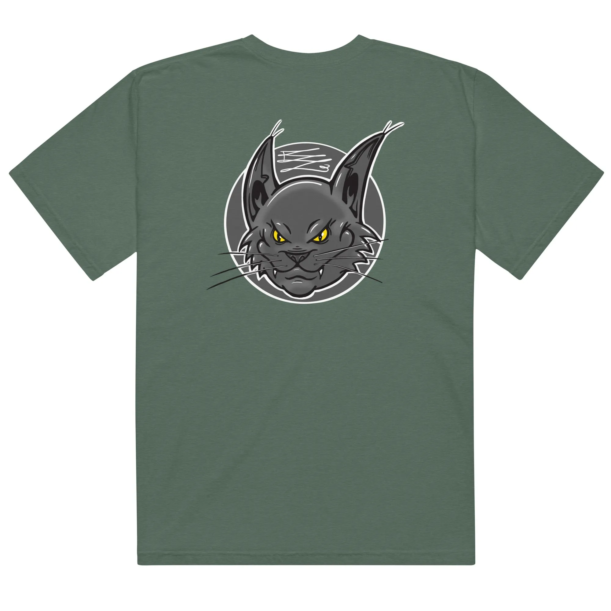 BZ Black Cat Unisex garment-dyed heavyweight t-shirt