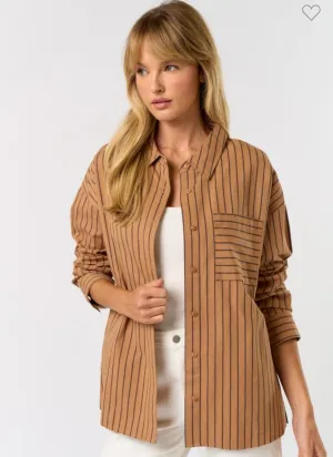 Camel Striped Shirt