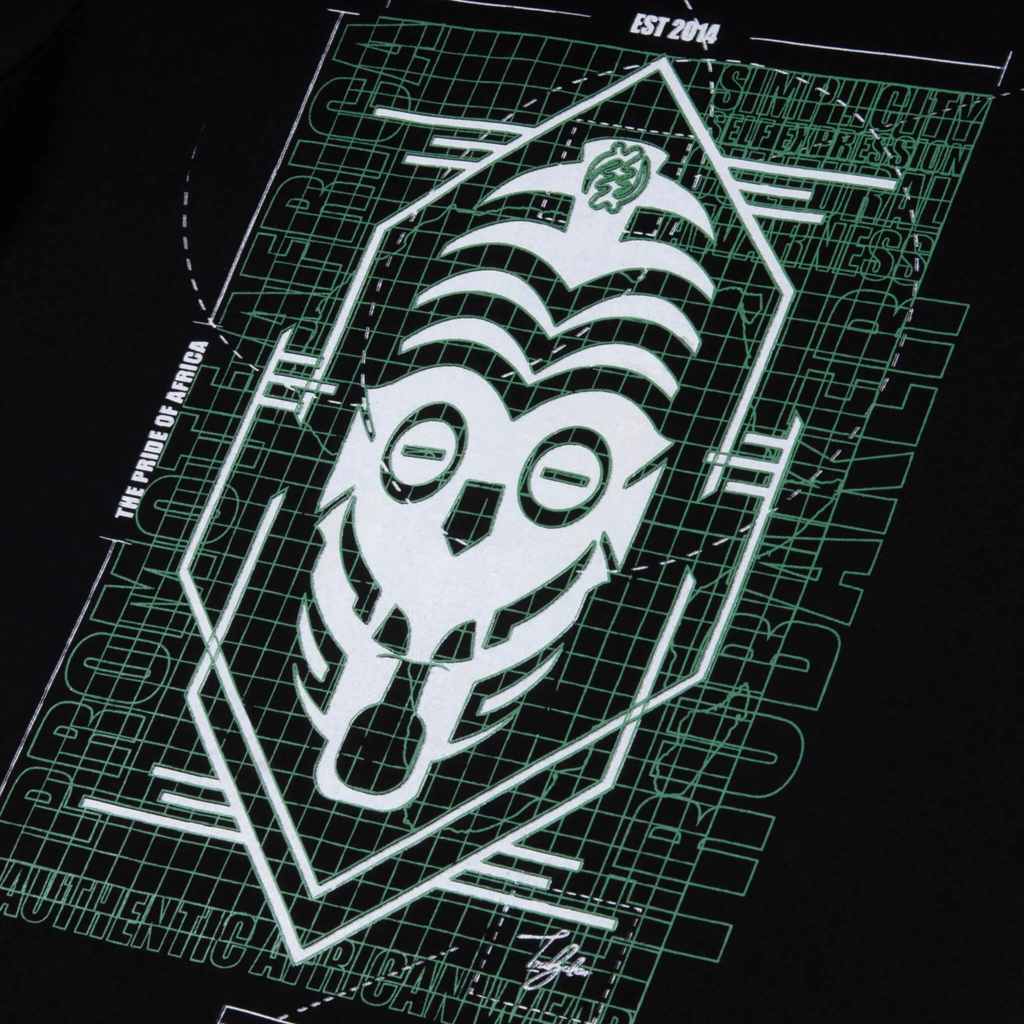 CAPE TOWN TECHNO WARRIOR MASK (UNISEX SHORT SLEEVE T-SHIRT)