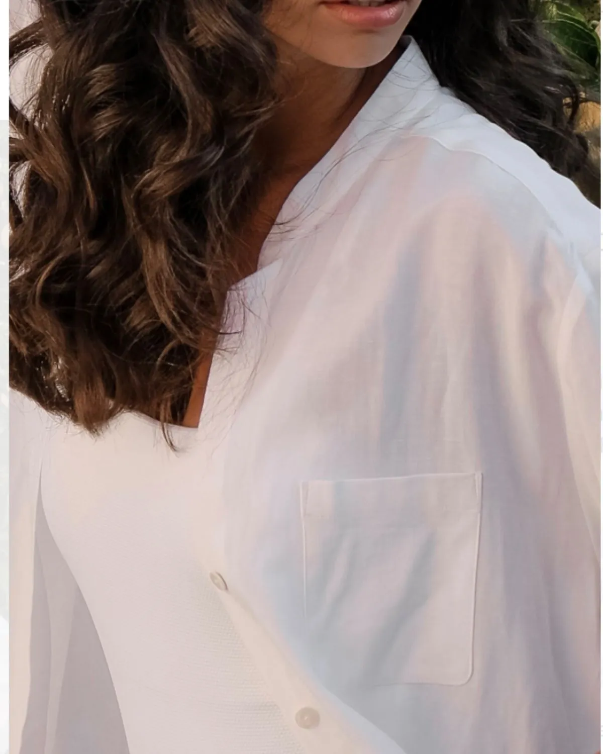 Capri Shirt in Bianco White