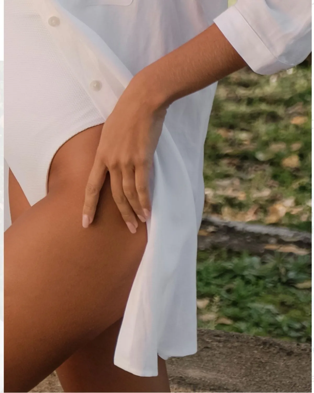 Capri Shirt in Bianco White
