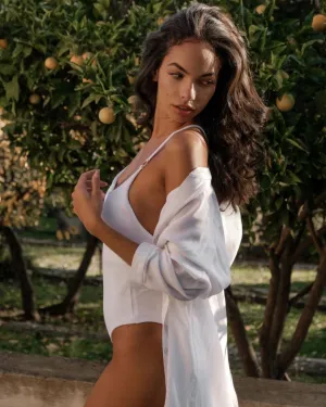 Capri Shirt in Bianco White