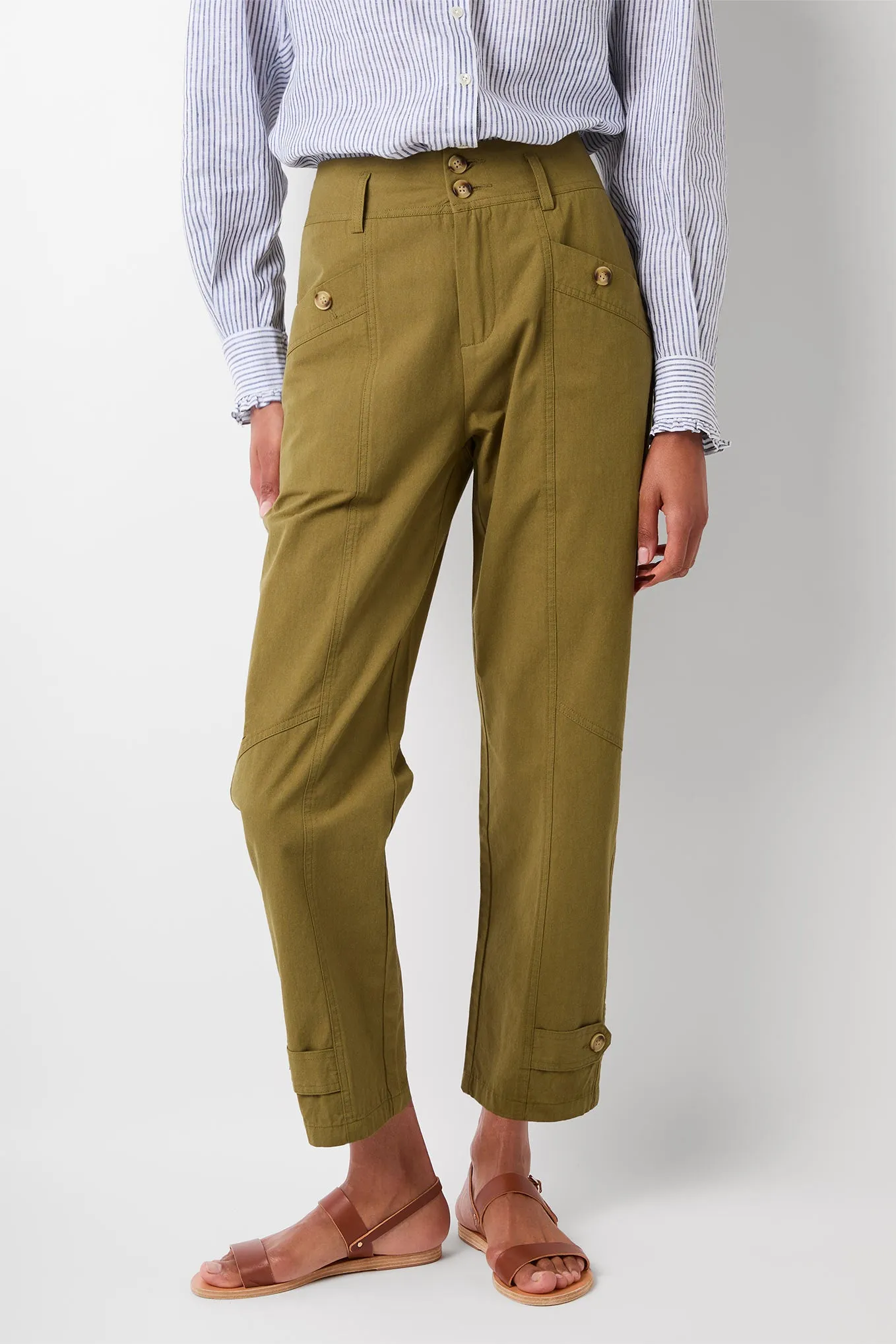 Carly Cargo Trouser - Khaki