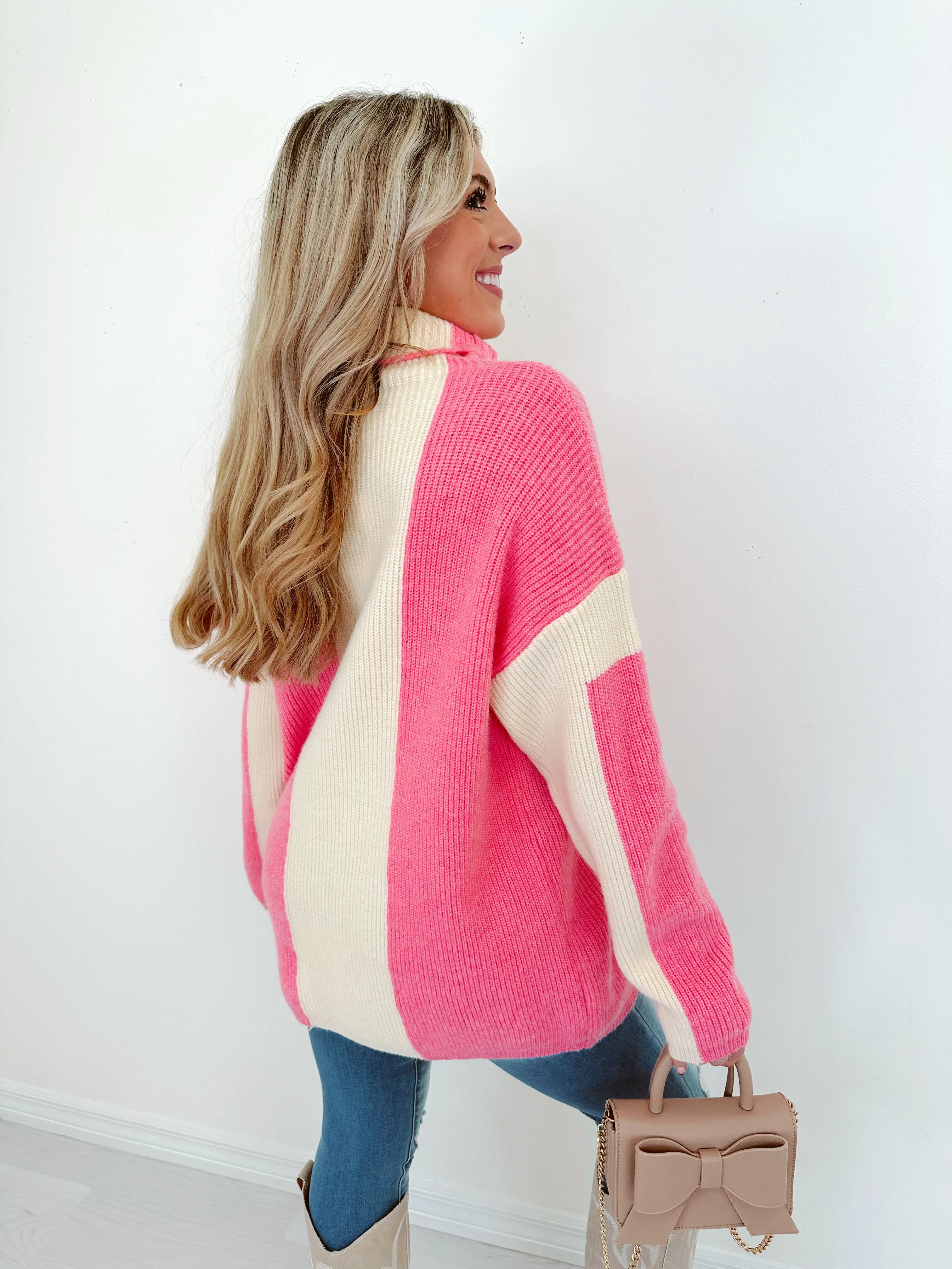Carson Colorblock Tunic Sweater